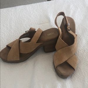 Toms platform sandals